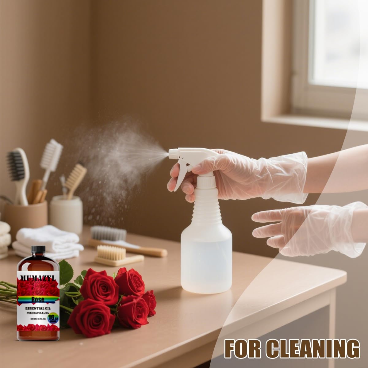 MUMAZYL Rose Oil with flow-control stopper for precise use.