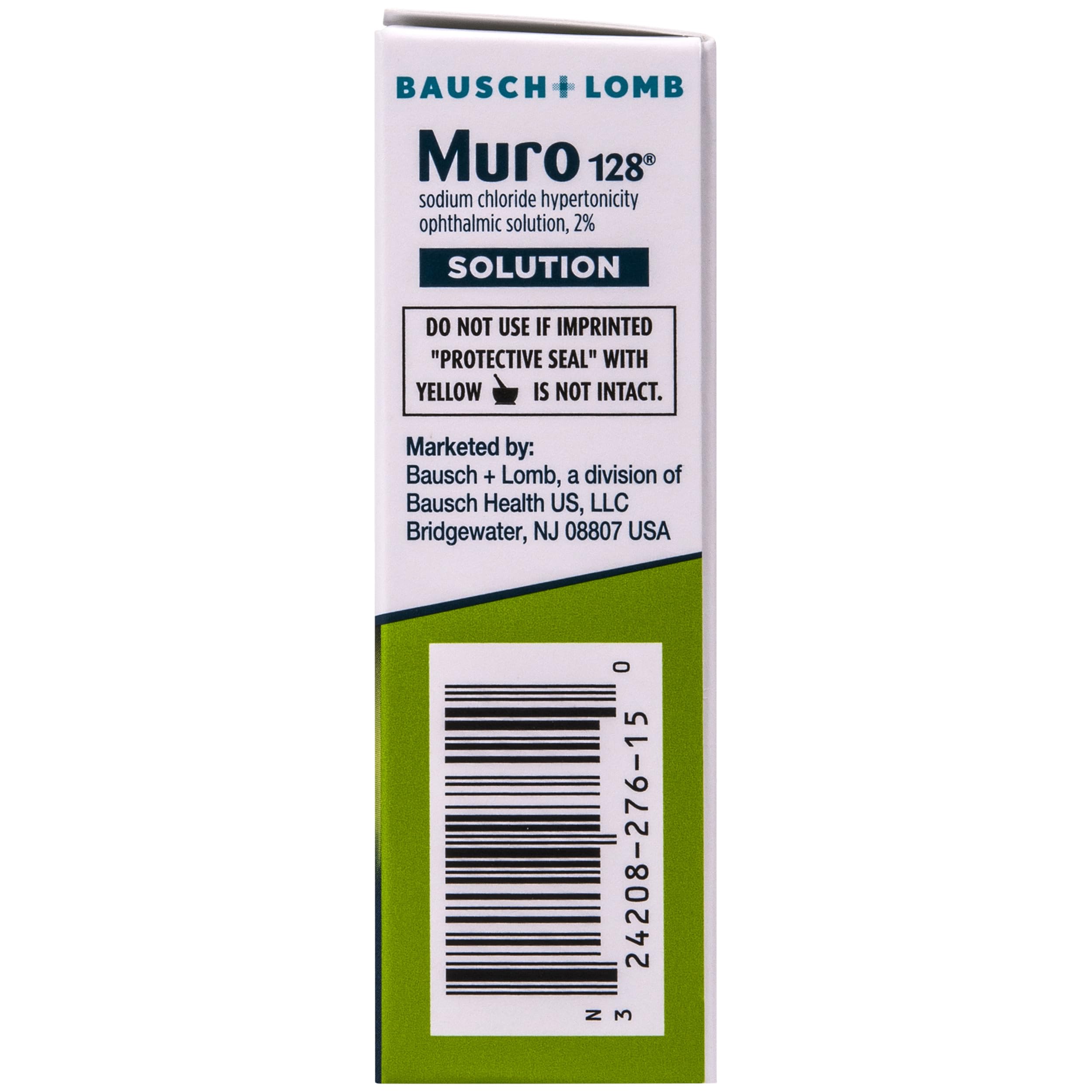 Muro 128 brand heritage emphasizes trusted eye care from Bausch + Lomb.