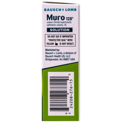 Muro 128 brand heritage emphasizes trusted eye care from Bausch + Lomb.