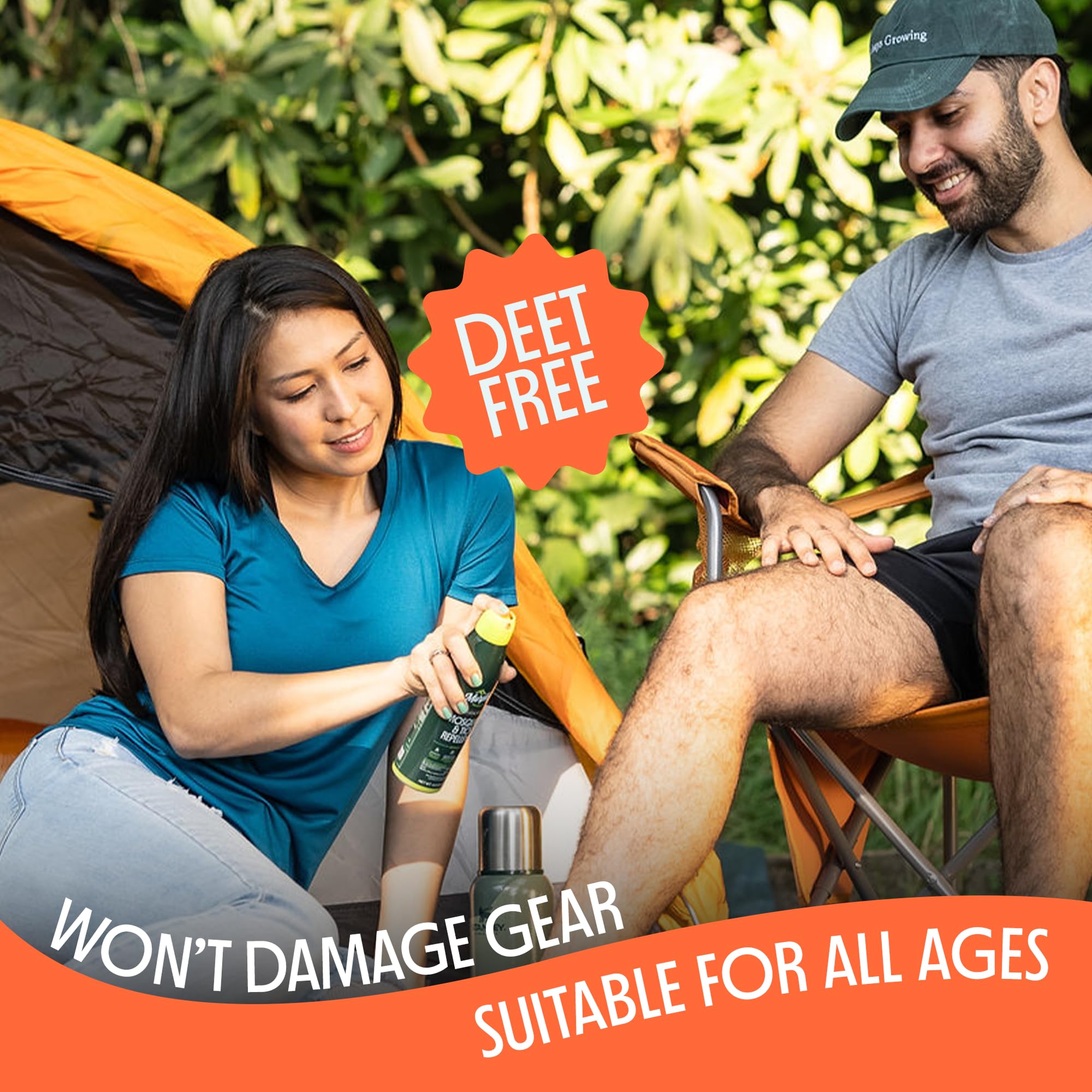 Murphy's Naturals plant-based formula without DEET protects without harming gear.