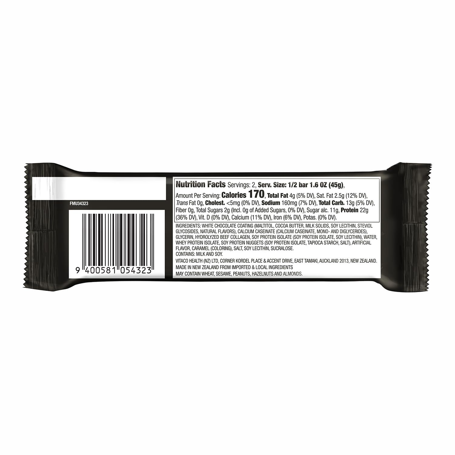 MUSASHI High Protein Bar held in hand for on-the-go snacking.