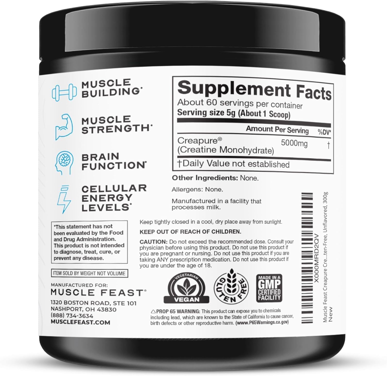 Shaker with Creapure mixture prepared after a gym session