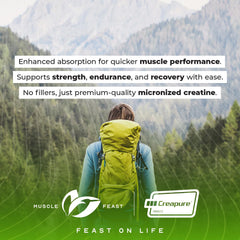 Muscle Feast Creapure gluten-free and vegan friendly icon.