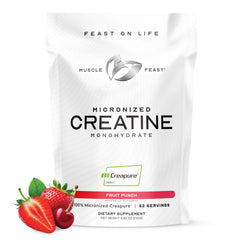 Muscle Feast Creapure micronized powder for clean, pure creatine support