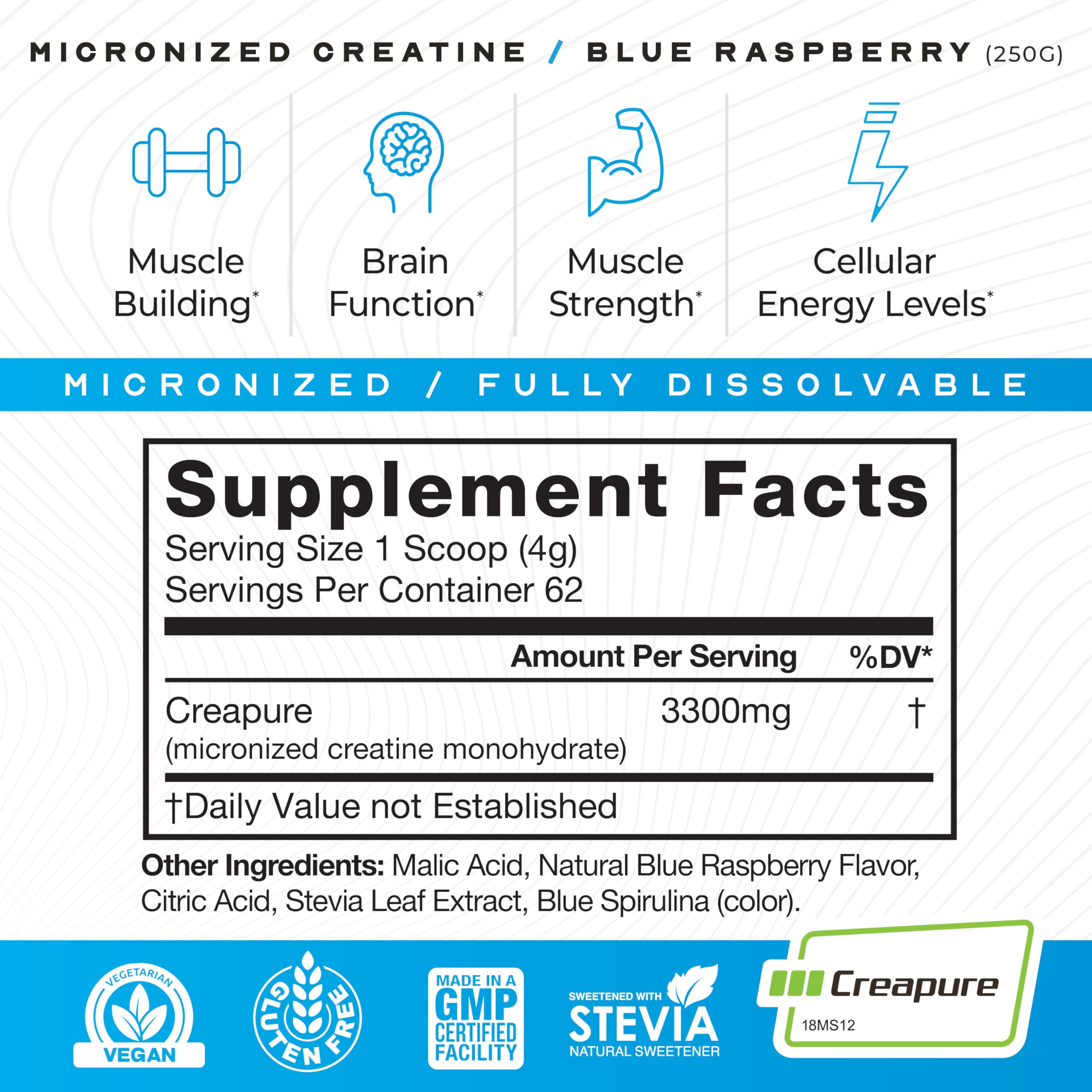 Muscle Feast Creapure mix in glass dissolves quickly.