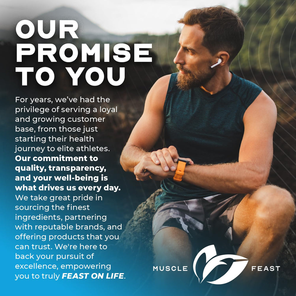 Muscle Feast HBCD ingredients panel highlights all-natural, no artificial additives.