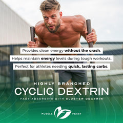 Muscle Feast HBCD premium label design signals high-quality formula.