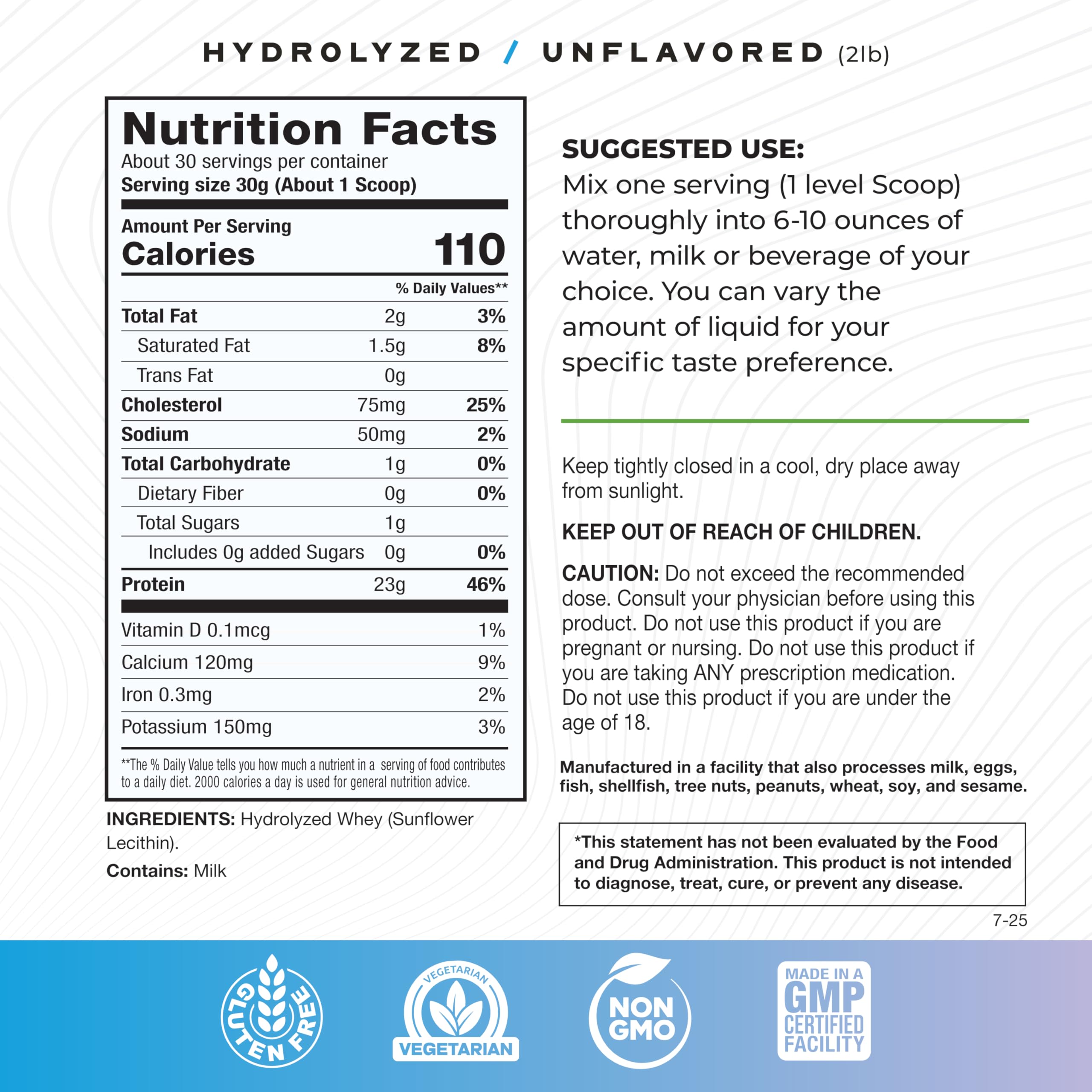 Muscle Feast Hydrolyzed Whey bag ready for quick shakes.