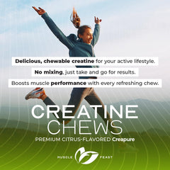 Muscle Feast vegan creatine 3 to 5 tablets daily demonstrates convenient dosing.