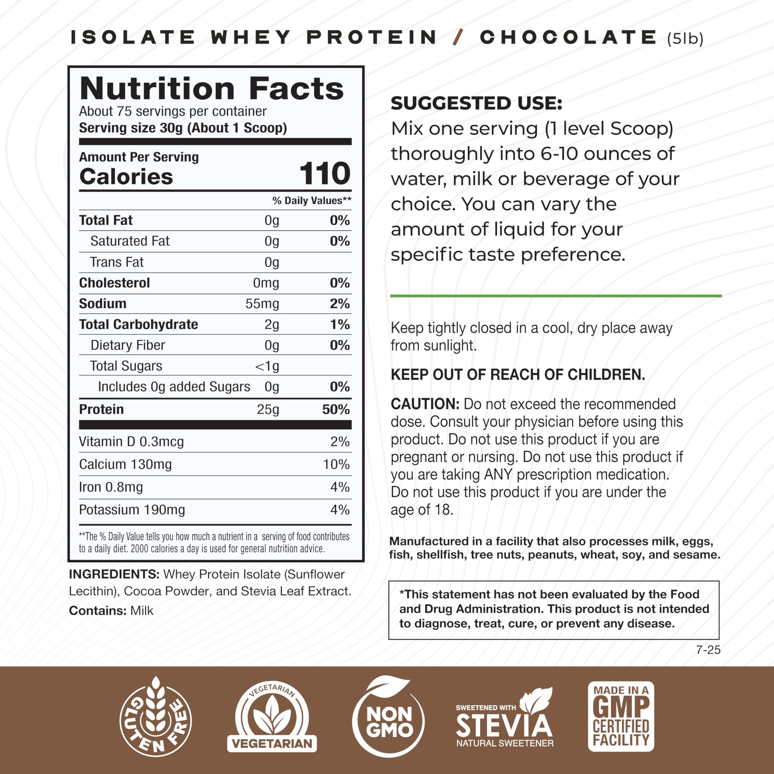 Muscle Feast whey isolate chocolate close-up highlights flavor and mixability