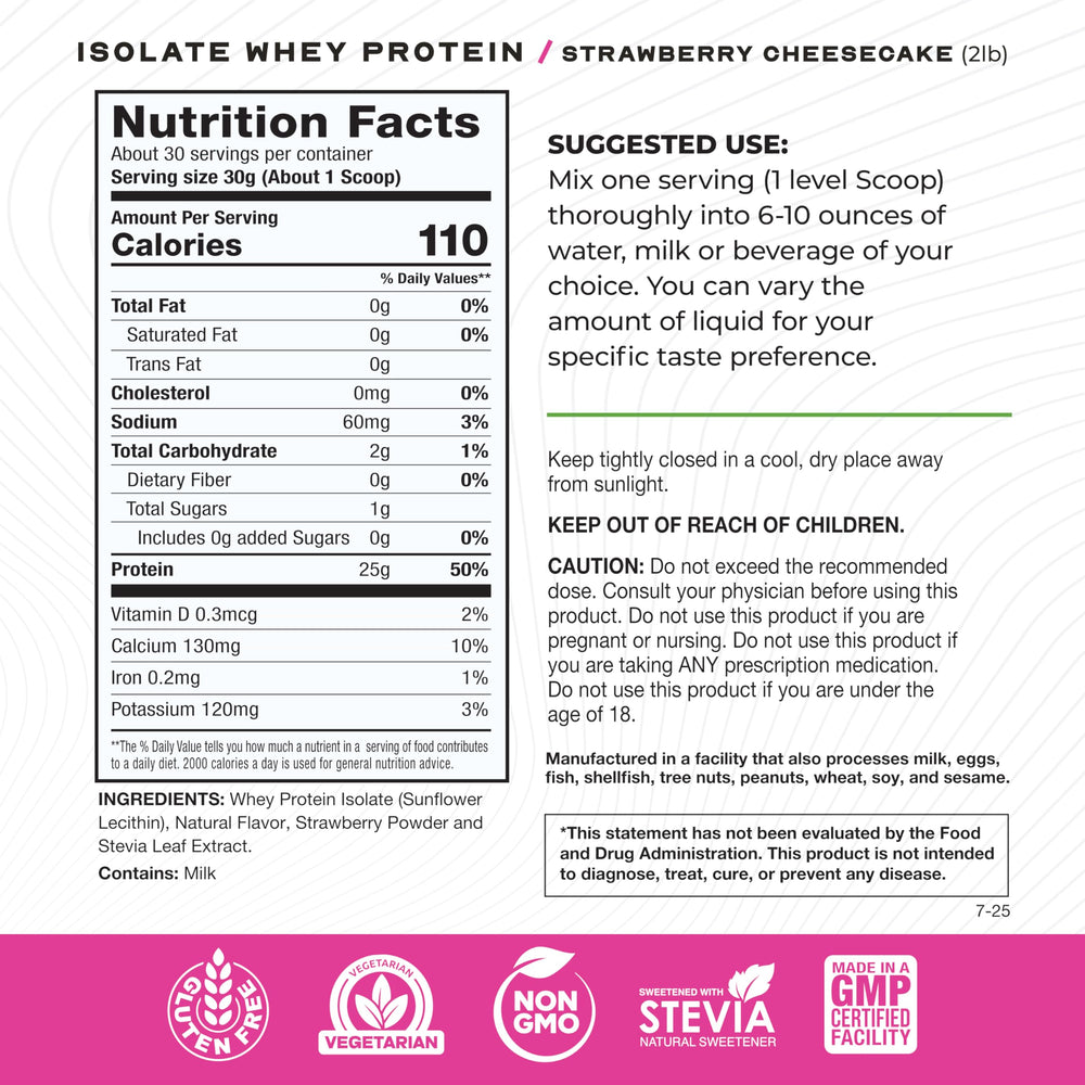 Muscle Feast whey isolate pour shows smooth blend with sunflower lecithin