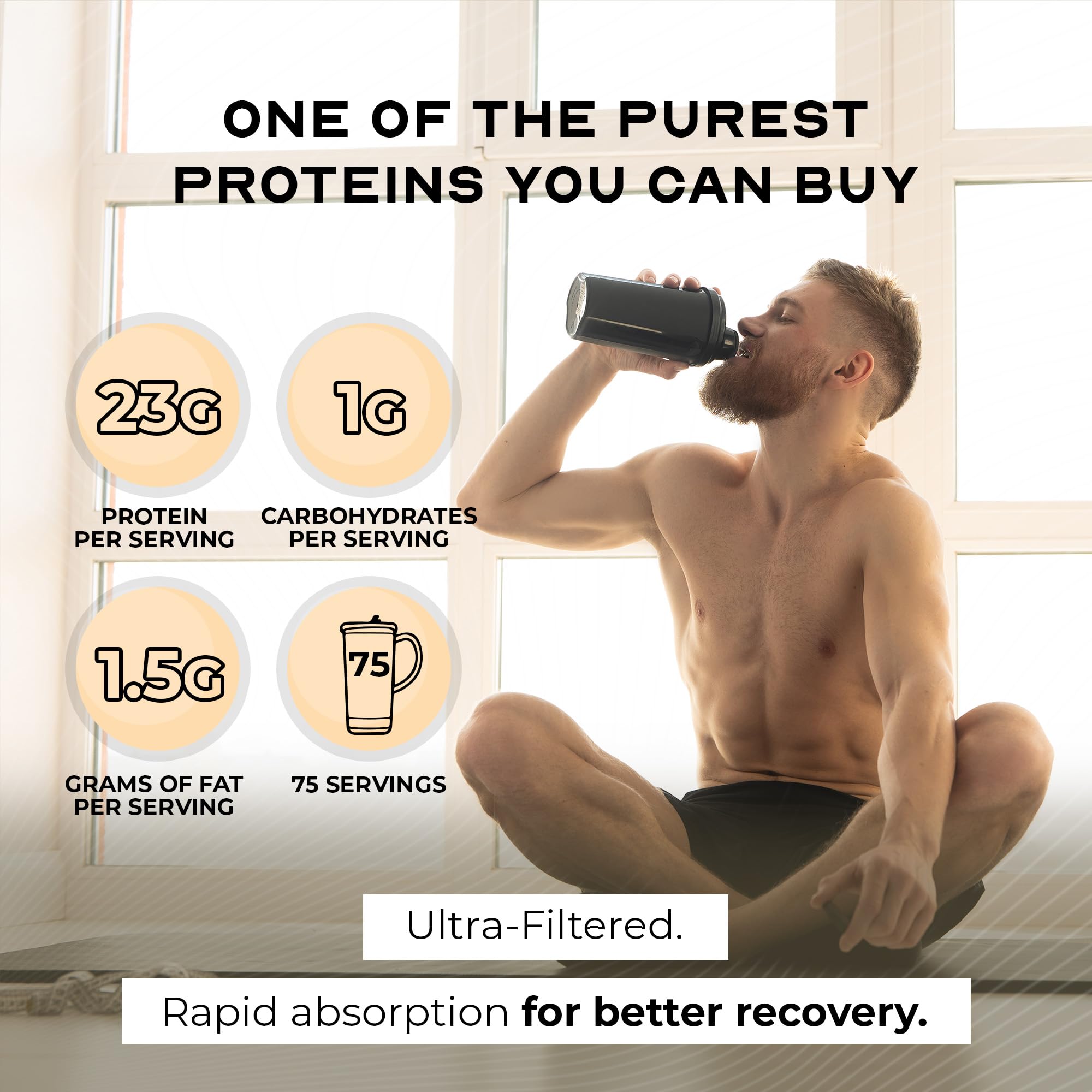 Muscle Feast whey protein scoop showcases easy portioning for reliable fueling.