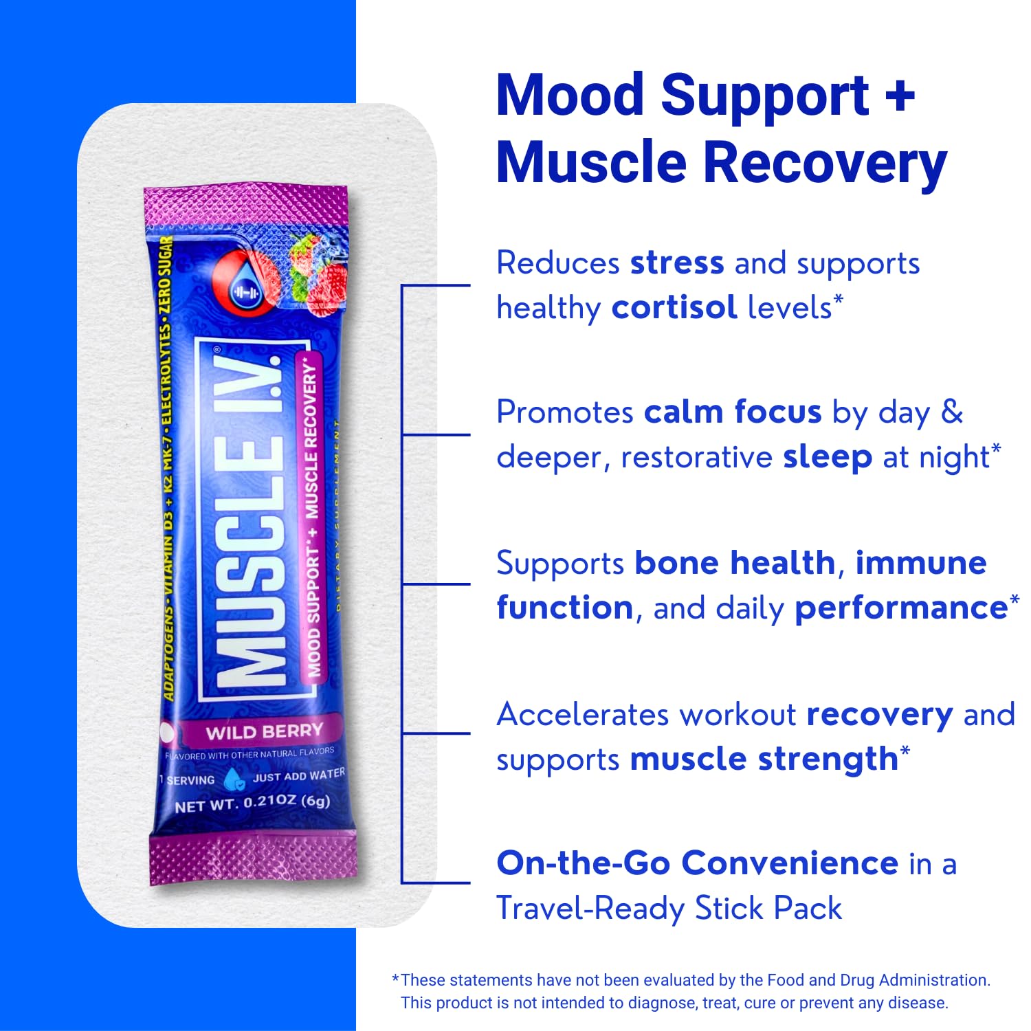 Stick pack for on-the-go Mood Support ritual