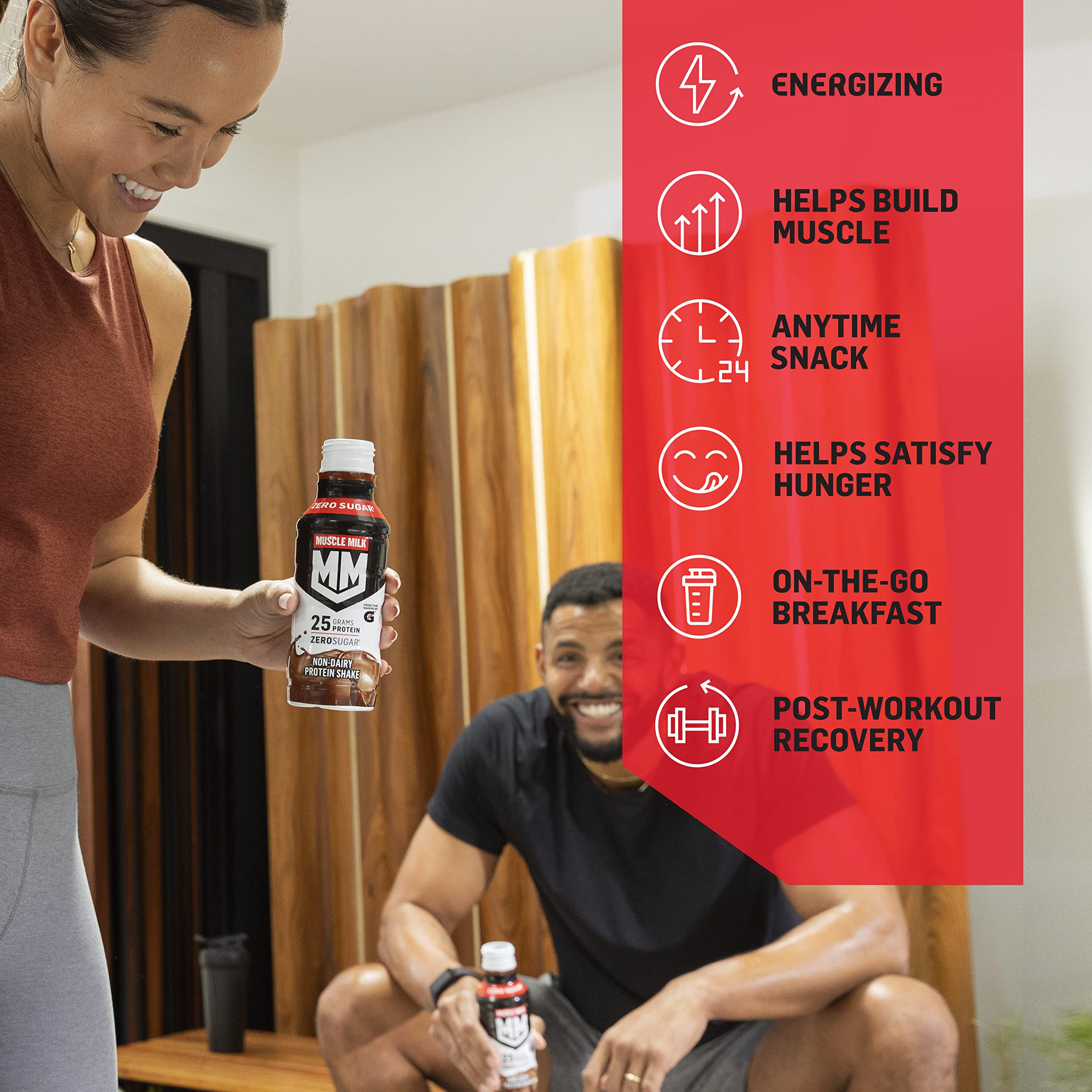 12-pack Muscle Milk Genuine packaging for convenient multipack protein supply.