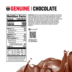 Muscle Milk Genuine bottle front shows branding and convenient fueling for anytime.