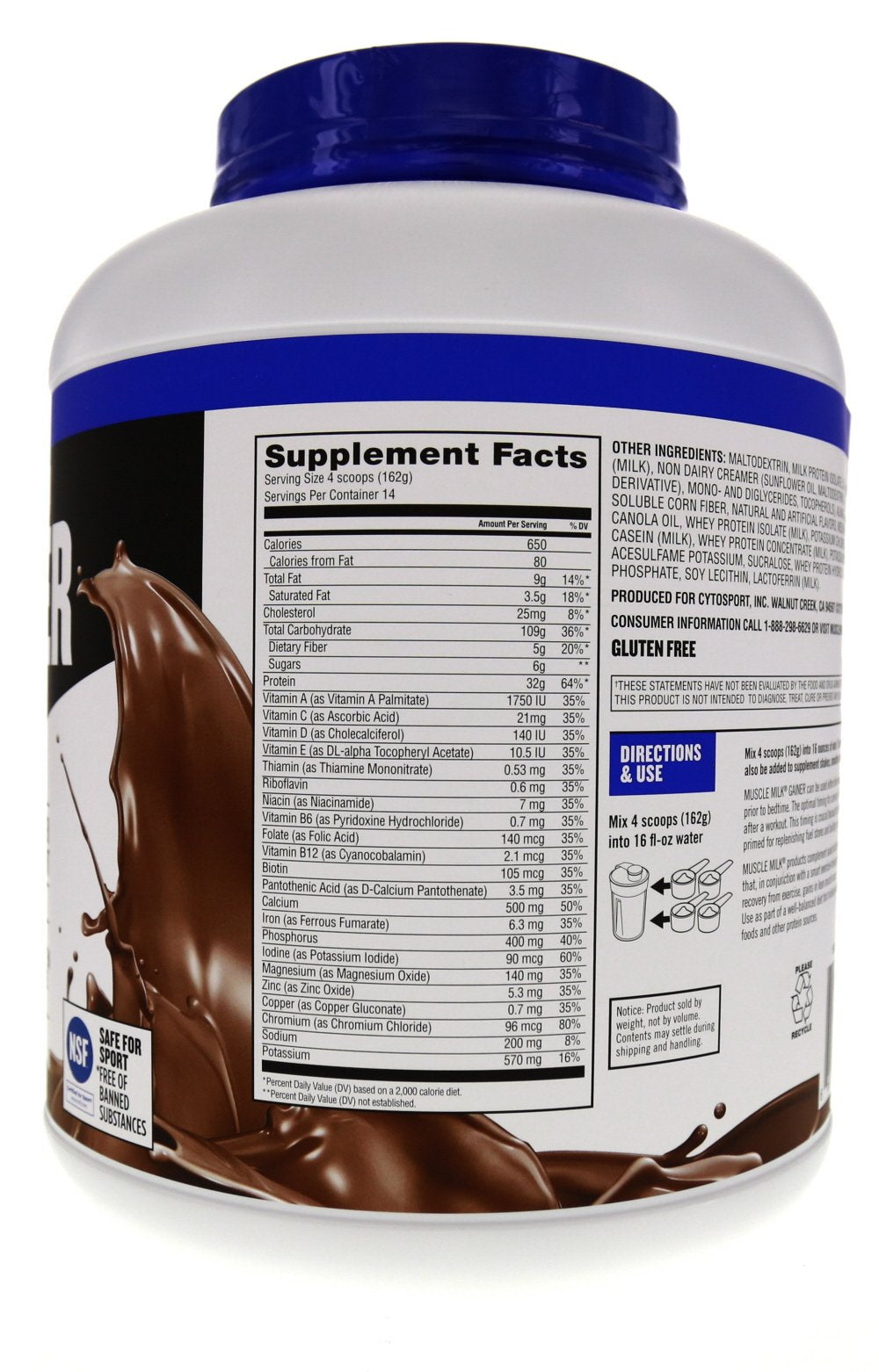 Muscle Milk Pro Series Gainer smoothie idea for a protein rich drink