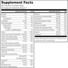 Muscle Milk Pro Series protein powder scoop displaying an easy-to-measure serving