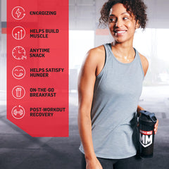 Whey protein isolate and concentrate blend from Muscle Milk for amino acids.
