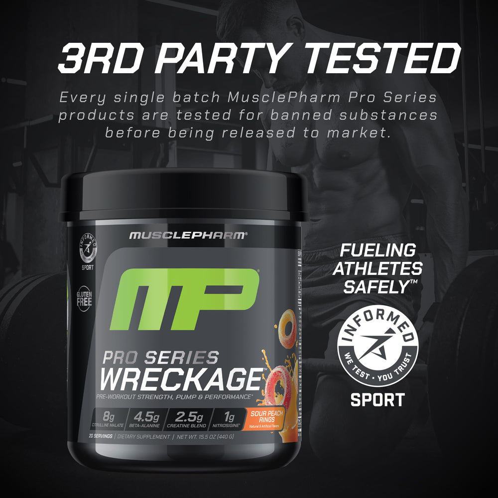 MusclePharm Pro Series WRECKAGE enhances absorption with BioPerine.