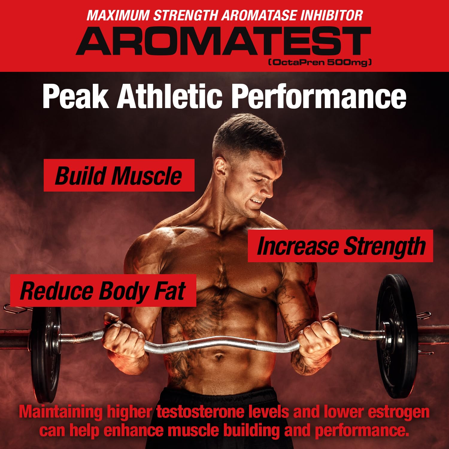 MuscleMeds AROMATEST xn-8pn graphic highlights Xathohumol and 8-PN components