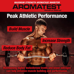 MuscleMeds AROMATEST xn-8pn graphic highlights Xathohumol and 8-PN components