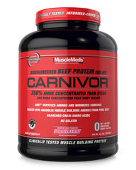 MuscleMeds Carnivor beef protein isolate bottle front for post-workout support