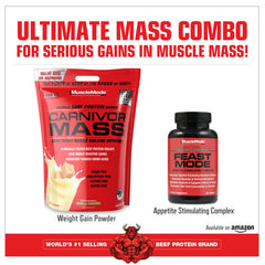 Powder dispersion of MuscleMeds Carnivor Mass in water for quick mix
