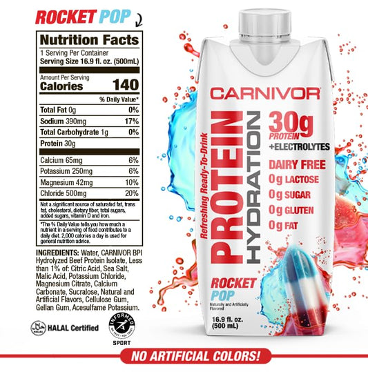 MuscleMeds Carnivor RTDD bottle front highlights 30g protein per serving