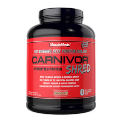 MuscleMeds Carnivor Shred bottle for fat burning beef protein