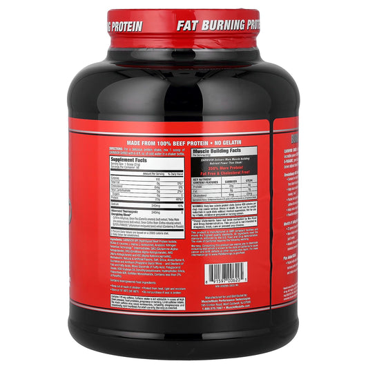 MuscleMeds Carnivor Shred packaging front — high-protein shake for lean muscle support.
