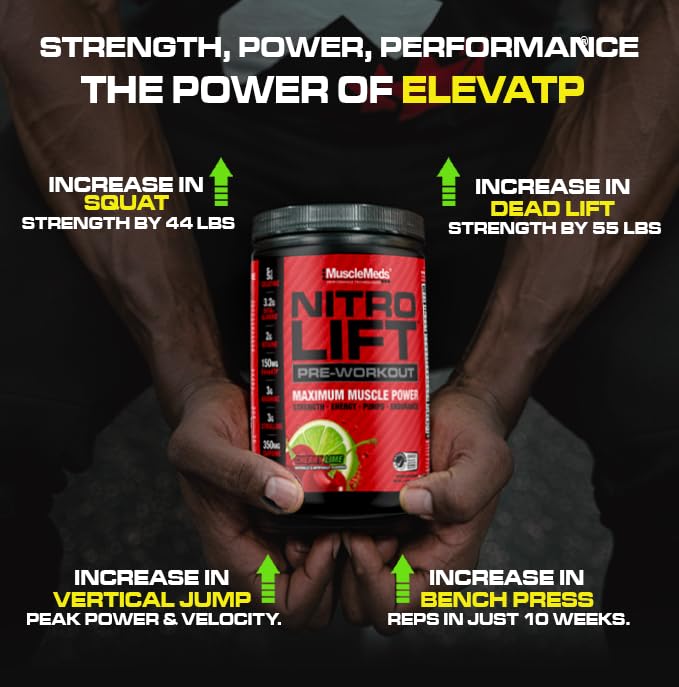 GMP quality badge on MuscleMeds Nitro Lift packaging