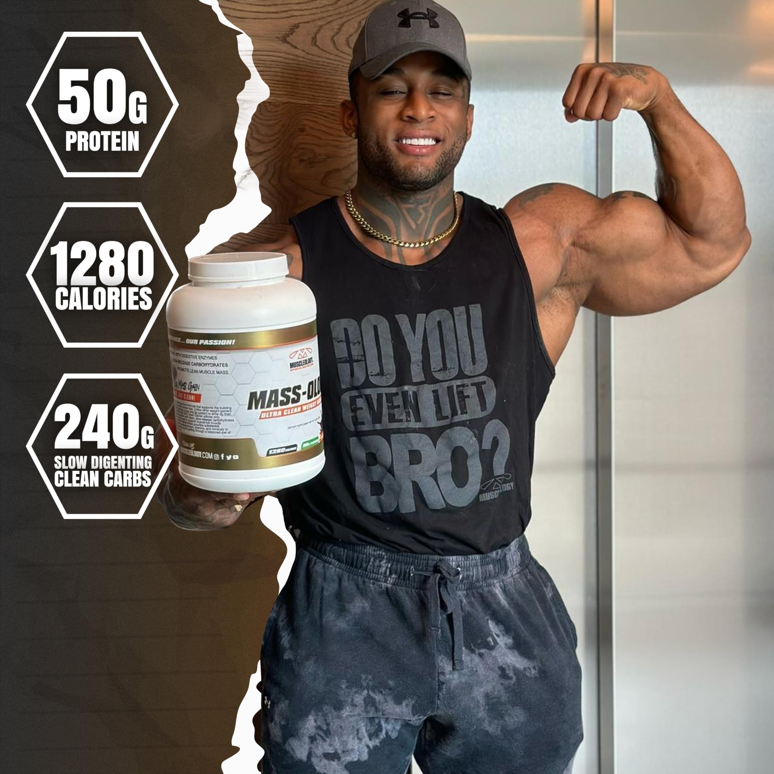 MUSCLEOLOGY Weight Gainer shake ready to drink after workout