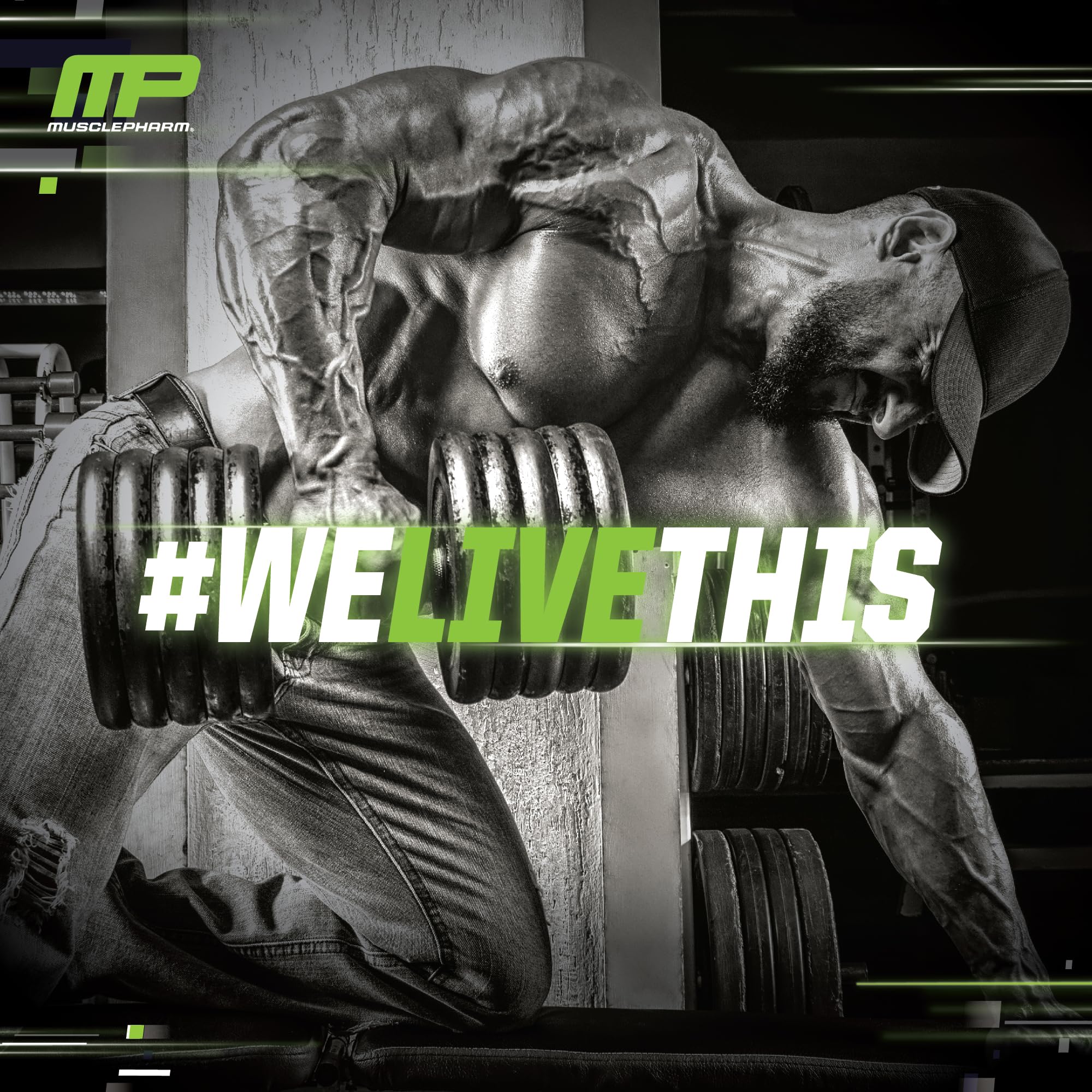 Mixer and glass ready for MusclePharm Assault pre-workout