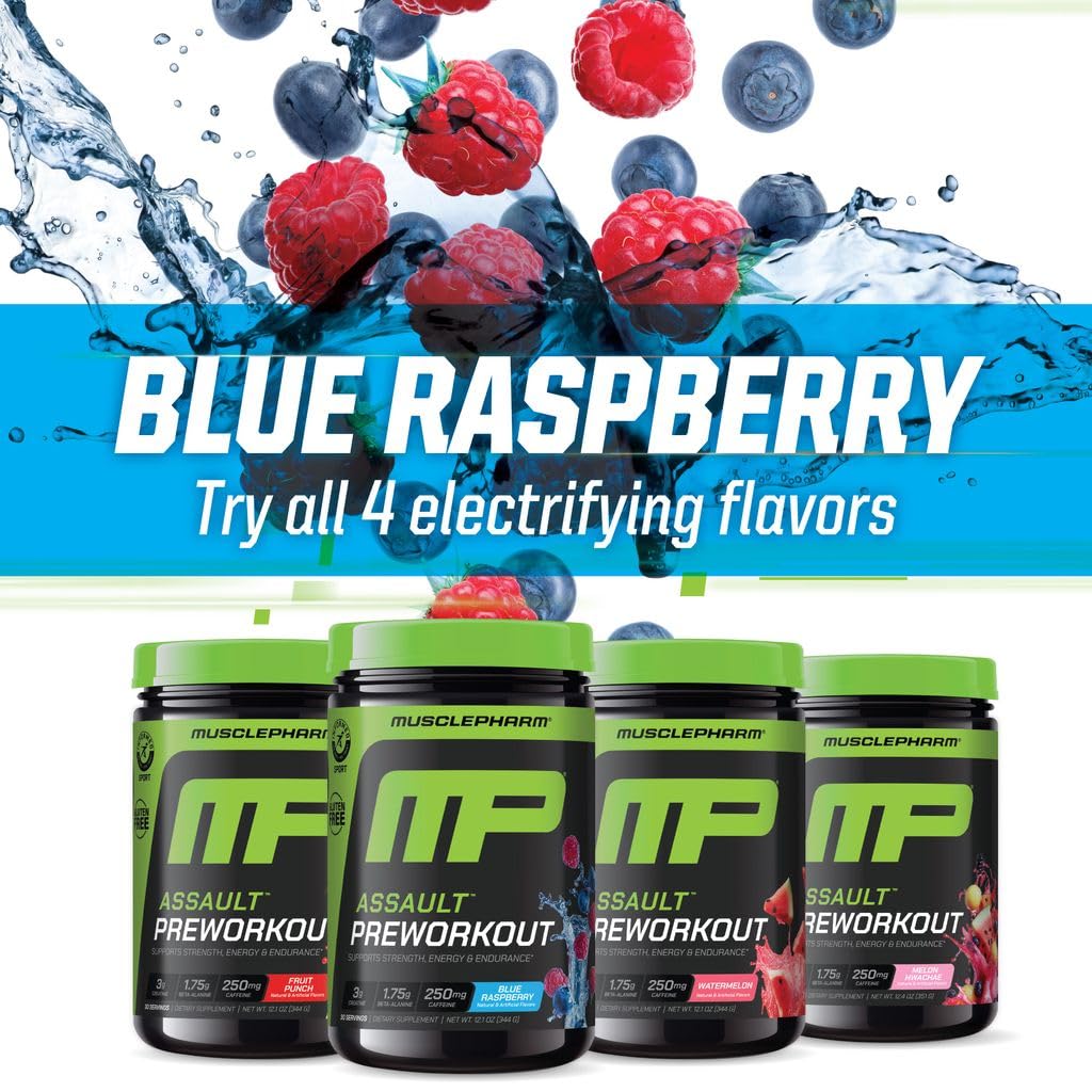 MusclePharm Assault packaging front display