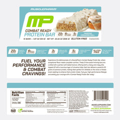 MusclePharm Cinnamon Roll protein bar energy on the go.
