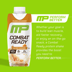 MusclePharm Combat Ready 12-pack box front communicates bulk value