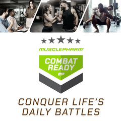 MusclePharm Combat Ready Confetti Cake branding promotes quick snack choice
