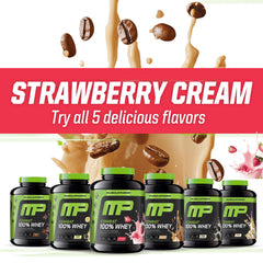 MusclePharm Combat whey gluten-free badge signals suitability for gluten-free diets.