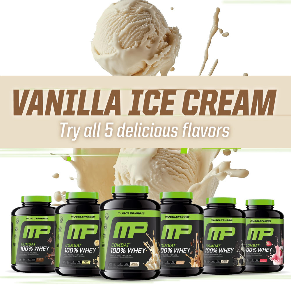 MusclePharm Combat system image implies athlete-focused recovery support.