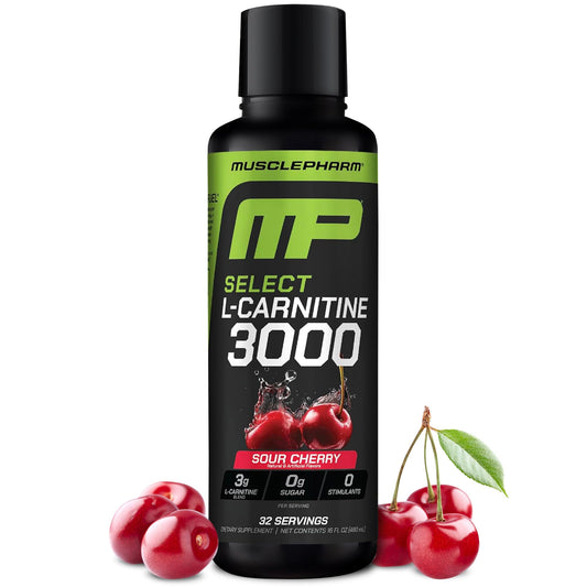 MusclePharm L-Carnitine 3000 bottle pour boosts stimulant-free energy