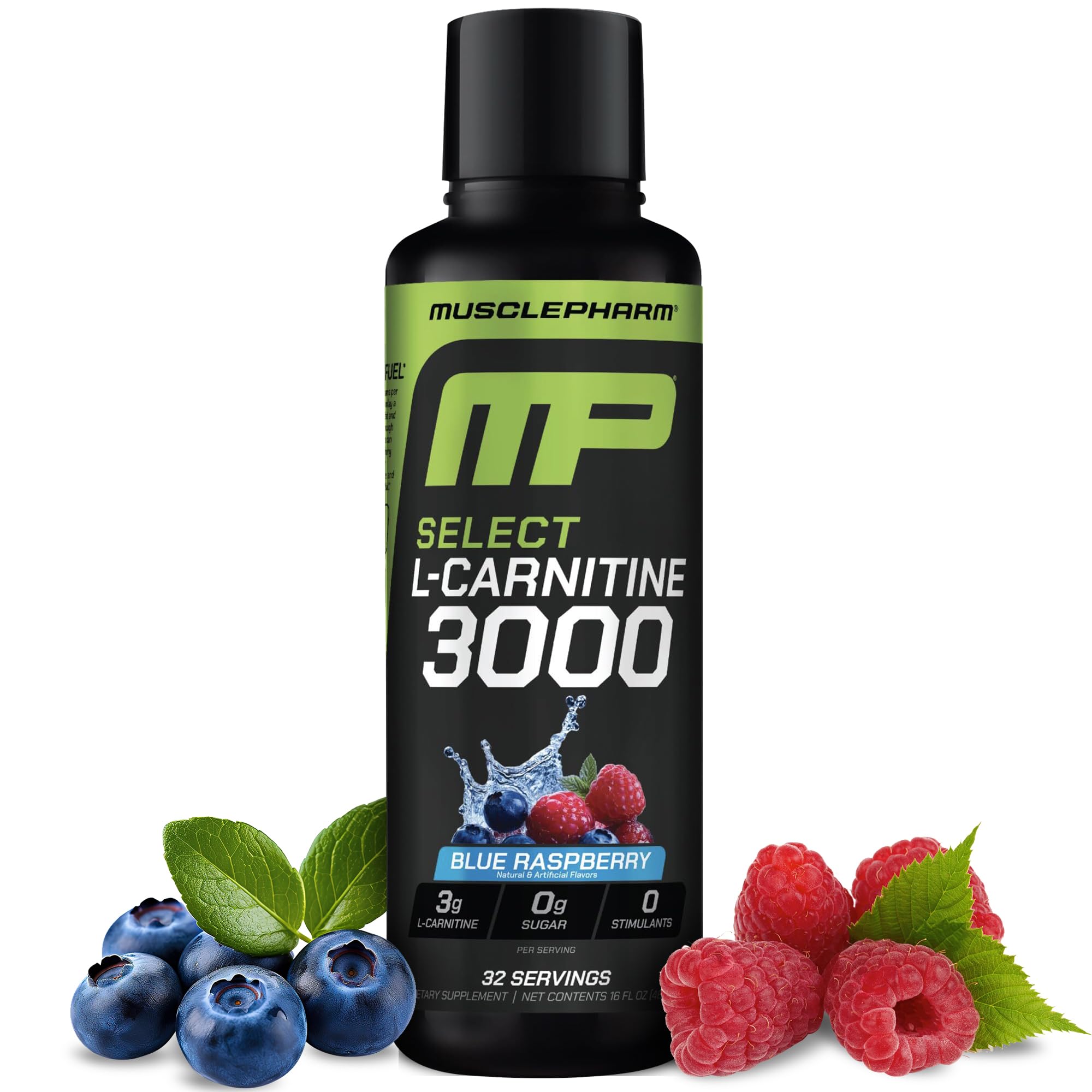 MusclePharm L-Carnitine 3000 bottle for sugar-free energy during workouts