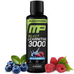 MusclePharm L-Carnitine 3000 bottle for sugar-free energy during workouts