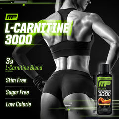 MusclePharm L-Carnitine 3000 glass with liquid ready for post-workout use.