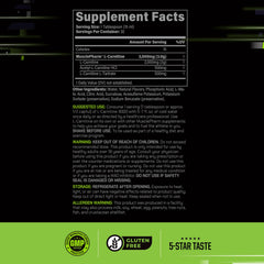 MusclePharm L-Carnitine 3000 pours into a glass for pre-workout hydration.