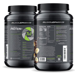 MusclePharm Pro Series Protein+ gym scene suggests post-workout shake use