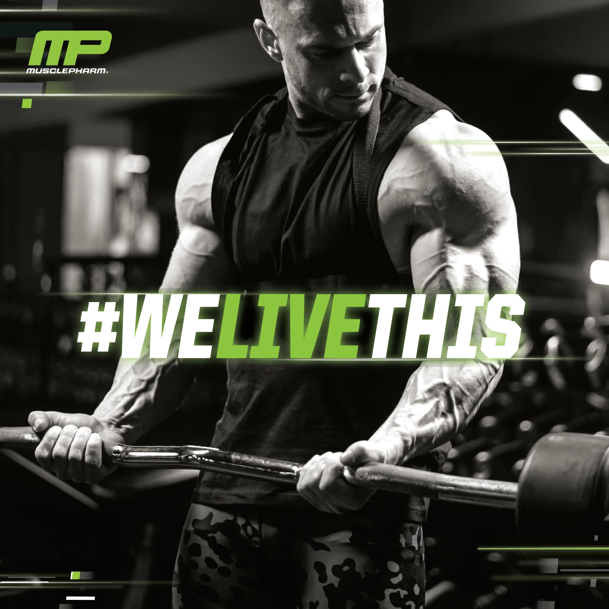 MusclePharm Select Amino bottle ready for pre or post workout use
