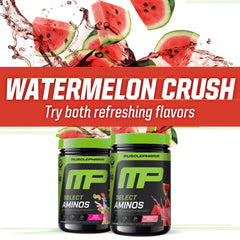 Informed-Choice logo and GMP badge on MusclePharm Select packaging.