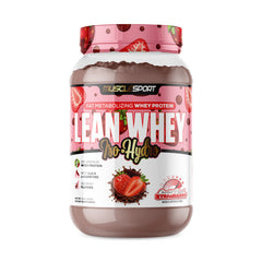 Musclesport Lean Whey Revolution bottle being poured after a workout.