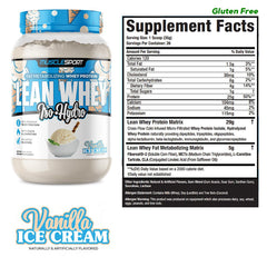 Musclesport Lean Whey Revolution protein pour shows fast-absorbing whey blend for recovery.