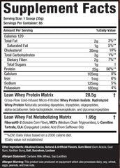 MuscleSport Lean Whey Revolution serving scoop beside a shaker for convenient daily protein.